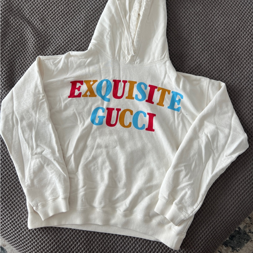Exquisite Gucci-print hoodie